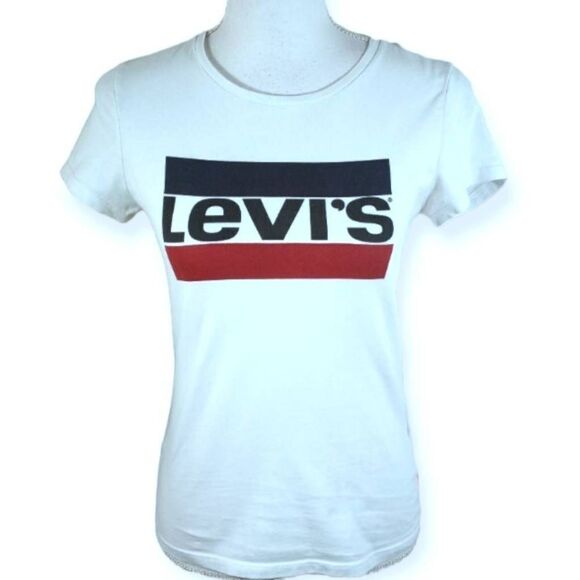 Levi's Tops - LEVI'S LOGO T-SHIRT SZ.S EUC